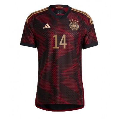 Pánský Fotbalový dres Německo Jamal Musiala #14 MS 2022 Venkovní Krátký Rukáv